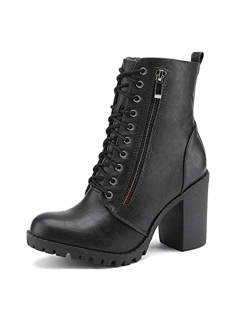 DREAM PAIRS Women’s Chunky Heel Ankle Booties