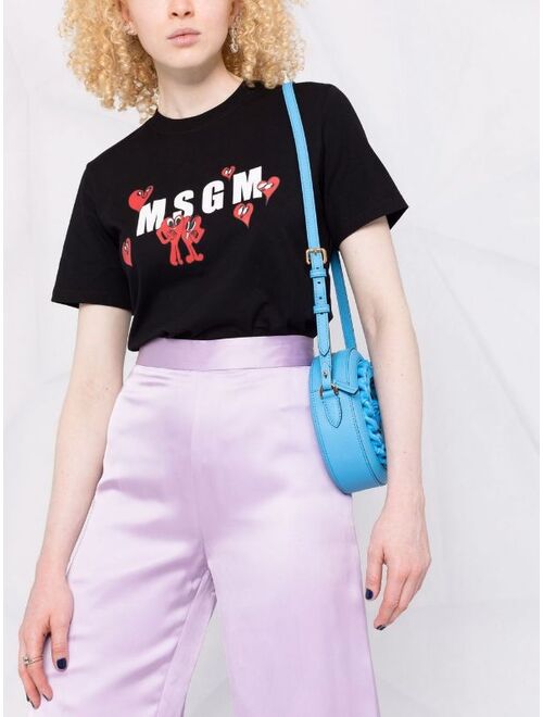 MSGM heart-character logo-print T-shirt