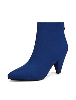 Women's Pointed Toe High Heel Ankle Booties