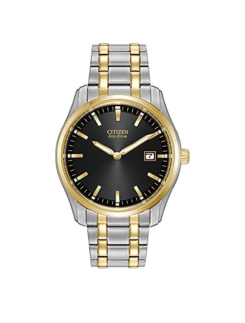 Citizen Eco-Drive Corso Quartz Mens Watch, Stainless Steel, Classic, Two-Tone (Model: AU1044-58E)