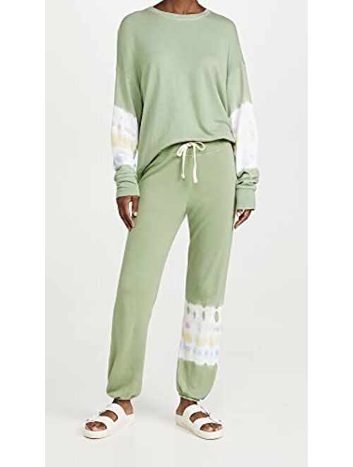 SUNDRY Women's Tie Dye Stripe Sweatpants