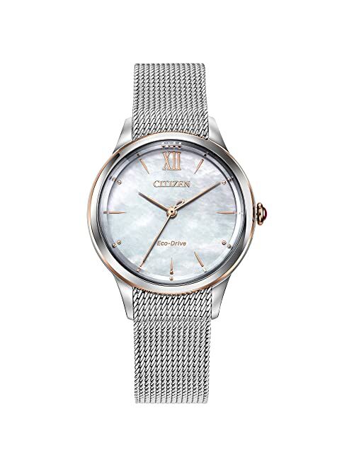 Citizen Eco-Drive Corso Quartz Womens Watch, Stainless Steel, Classic