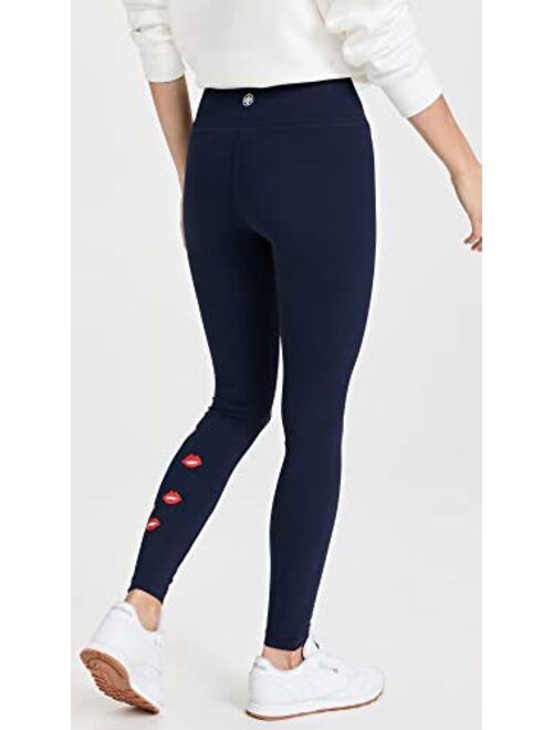 Tory Sport Women's Placed Lips Graphic Leggings