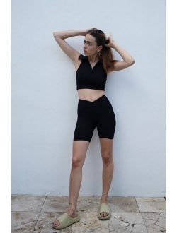 Year of Ours Women's V Waist Biker Shorts