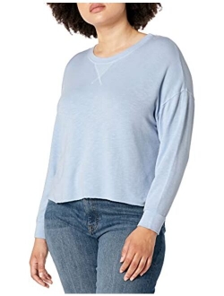 Splendid Women's Long Sleeve Crewneck Pullover Sweater