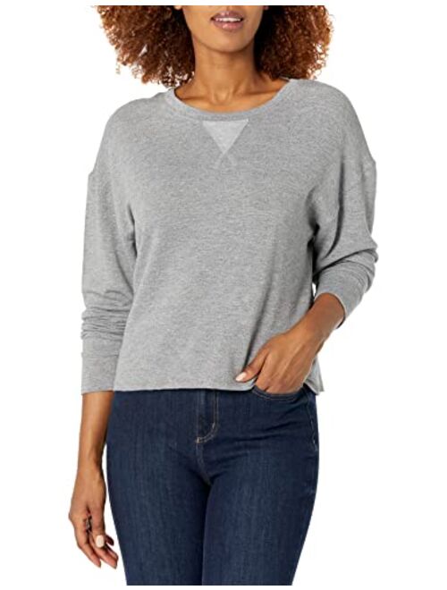 Splendid Women's Long Sleeve Crewneck Pullover Sweater