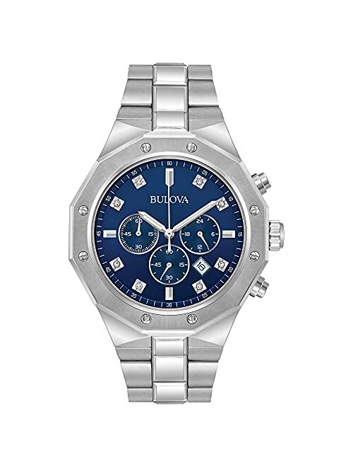 Bulova Classic Chronograph Men's Stainless Steel Diamond