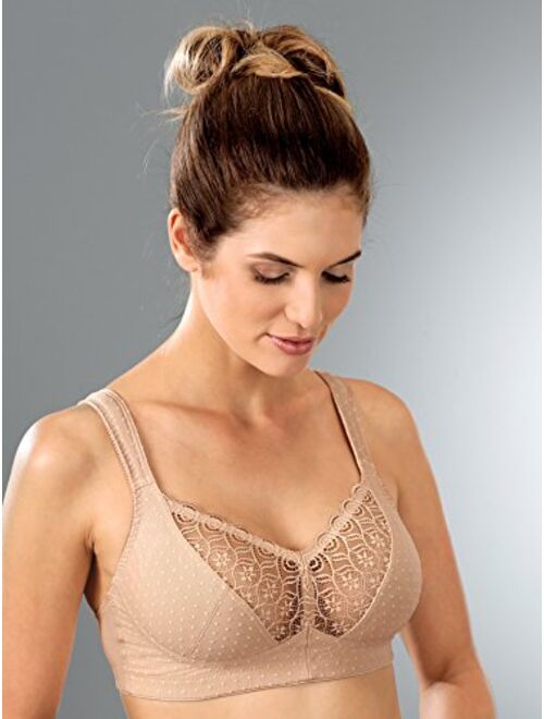 Swegmark Of Sweden Womens Wellness Dots Organic Cotton Wireless Bra