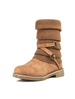 Mid Calf Fashion Winter Snow Boots