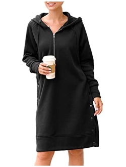 Yeokou Women Warm Sherpa Lined Fleece Crewneck Sport Sweatshirt Pullover Loungewear