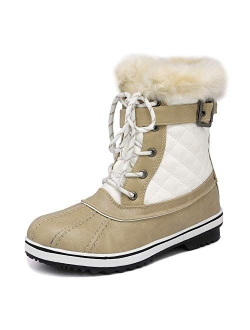 Women's Mid Calf Waterproof Winter Snow Boots