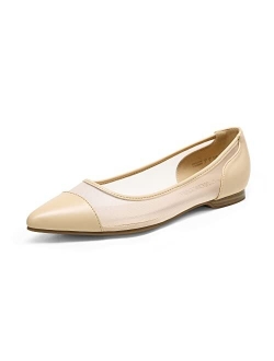 Comfortable Ballet Flats Dressy Work Pointed Toe Shoes