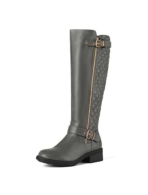 DREAM PAIRS Women's Knee High Riding Boots