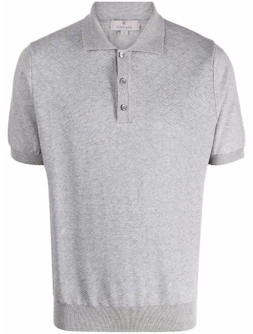 Canali short-sleeved polo shirt