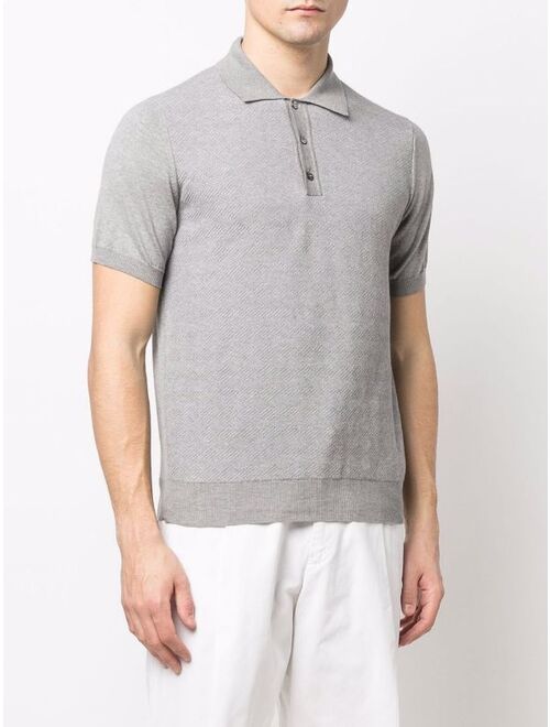 Canali short-sleeved polo shirt