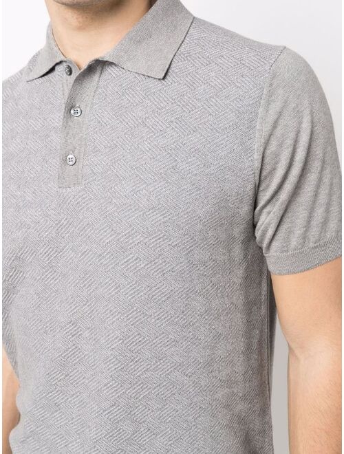 Canali short-sleeved polo shirt