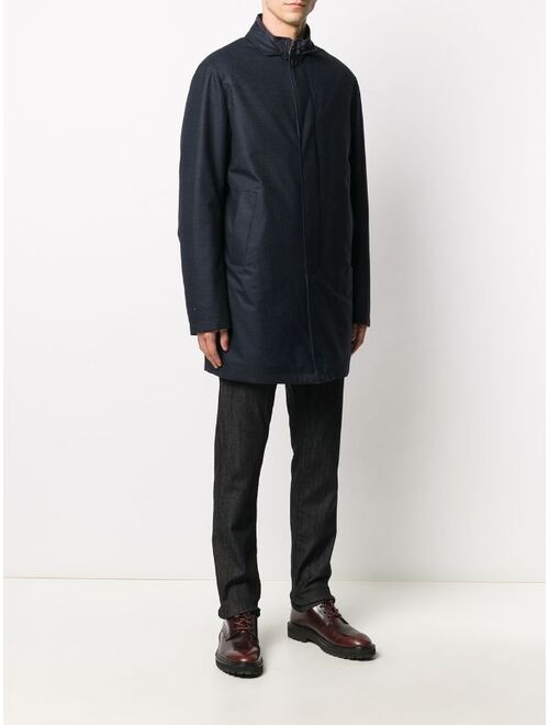 Canali layered rain coat