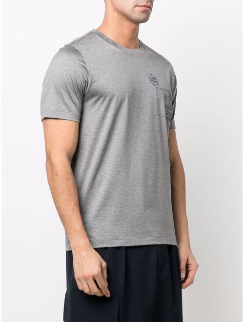 Canali logo-print cotton T-shirt