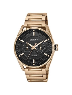 Drive from Citizen Eco-Drive Men's Rose Gold-Tone Stainless Steel Bracelet Watch 42mm