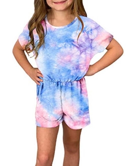 Sidefeel Girls Fashion Romper Sleeveless Halter Long Pants Jumpsuit with Side Pockets