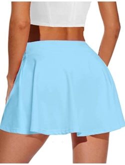 Women's Active Athletic Skort Performance Sports Golf Tennis Skirt Running Workout Skort with Pockets