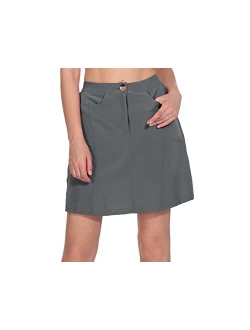 Little Donkey Andy Women's Athletic Skort Build-in Shorts with Pockets UPF 50+ Golf Tennis Sports Casual Skirt