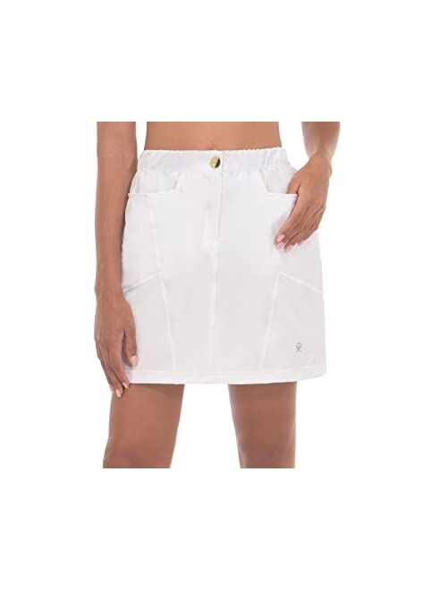 Little Donkey Andy Women's Athletic Skort Build-in Shorts with Pockets UPF 50+ Golf Tennis Sports Casual Skirt