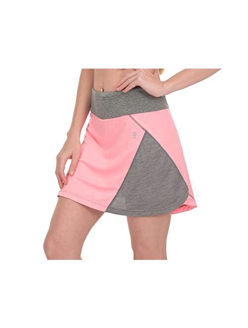 Little Donkey Andy Women's Athletic Skort Build-in Shorts with Pockets UPF 50+ Golf Tennis Sports Casual Skirt