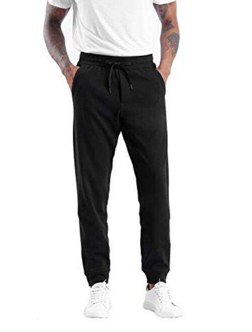 THE GYM PEOPLE Men's Fleece Joggers Pants with Deep Pockets Athletic Loose-fit Sweatpants for Workout, Running, Training