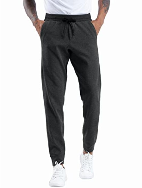 THE GYM PEOPLE Men's Fleece Joggers Pants with Deep Pockets Athletic Loose-fit Sweatpants for Workout, Running, Training