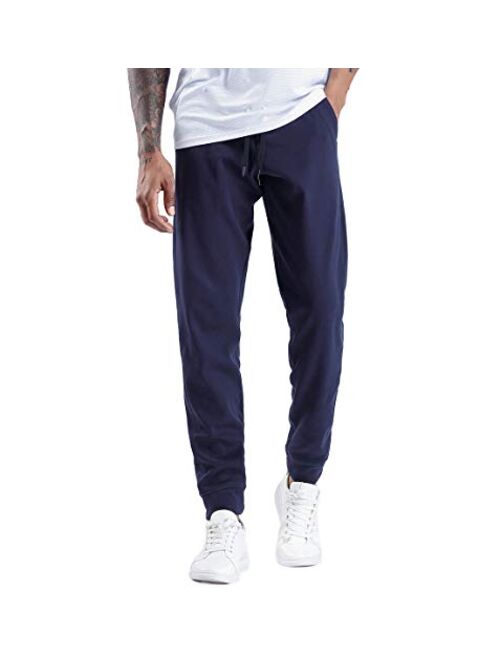 THE GYM PEOPLE Men's Fleece Joggers Pants with Deep Pockets Athletic Loose-fit Sweatpants for Workout, Running, Training