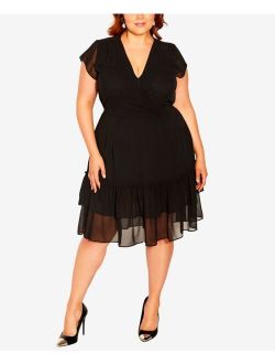 Trendy Plus Size Dreamy Fit And Flare Flirt Dress