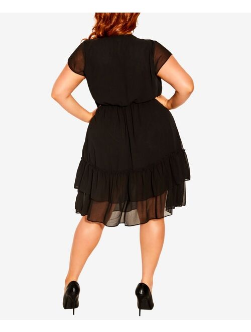 City Chic Trendy Plus Size Dreamy Fit And Flare Flirt Dress