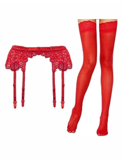 Lidogirl Women's Sultry Nights Garter Belt with Stockings