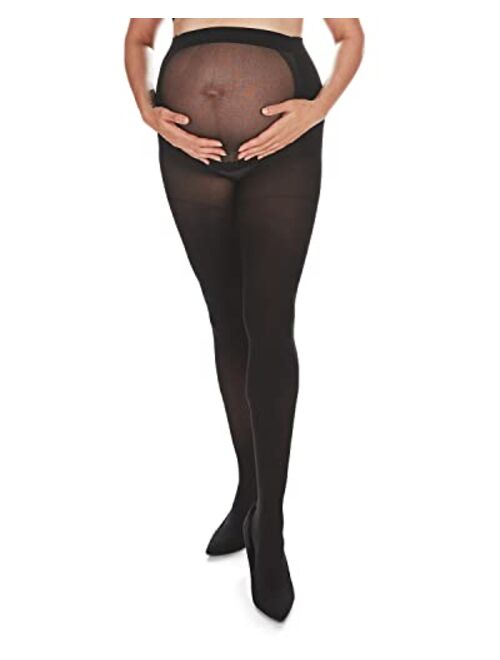 MeMoi Microfiber Opaque Maternity Tights