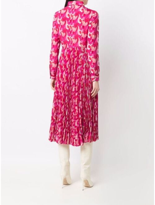 RED Valentino heart-print shirt dress