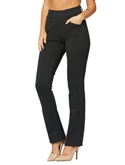 Conceited Premium Women's Stretch Dress Pants - Wear to Work - Ponte Treggings