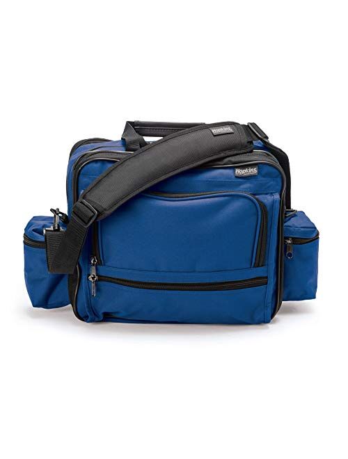 Hopkins Medical Products Nursing bag Mark V Shoulder Bag, HIPAA Compliant Lockable Zippers, Adjustable Straps, Reinforced Bottom, Fold-Down Compartment