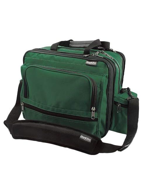 Hopkins Medical Products Nursing bag Mark V Shoulder Bag, HIPAA Compliant Lockable Zippers, Adjustable Straps, Reinforced Bottom, Fold-Down Compartment