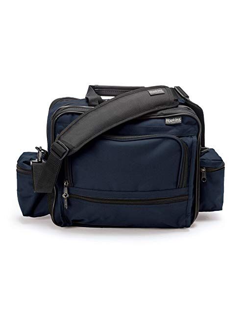 Hopkins Medical Products Nursing bag Mark V Shoulder Bag, HIPAA Compliant Lockable Zippers, Adjustable Straps, Reinforced Bottom, Fold-Down Compartment