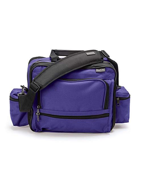 Hopkins Medical Products Nursing bag Mark V Shoulder Bag, HIPAA Compliant Lockable Zippers, Adjustable Straps, Reinforced Bottom, Fold-Down Compartment