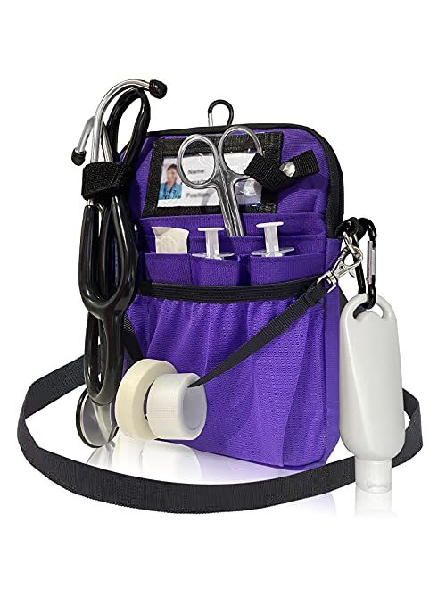 VIPOKO Nursing Pack with Belt Pouch Medical Gear Pocket Tape Holder and Utility Belt Pack for Stethoscopes Bandage Nursing Bag Scissors