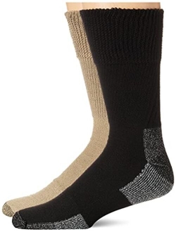 mens 2 Pack Non-binding Diabetes and Circulatory Crew Socks