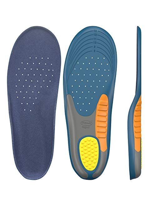 Dr. Scholl's Heavy Duty Support Pain Relief Orthotics, Designed for Men over 200lbs with Technology to Distribute Weight and Absorb Shock with Every Step (for Men's 8-14)