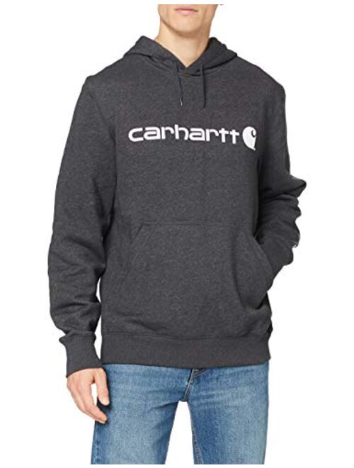 Carhartt Men's Force Delmont Signature Graphic Hooded Sweatshirt