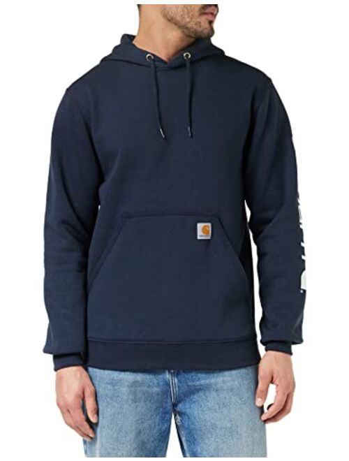 Carhartt mens Loose Fit Midweight Logo Sleeve Graphic Sweatshirt (Big & Tall)