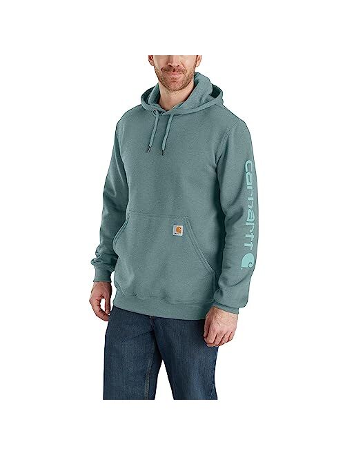 Carhartt mens Loose Fit Midweight Logo Sleeve Graphic Sweatshirt (Big & Tall)