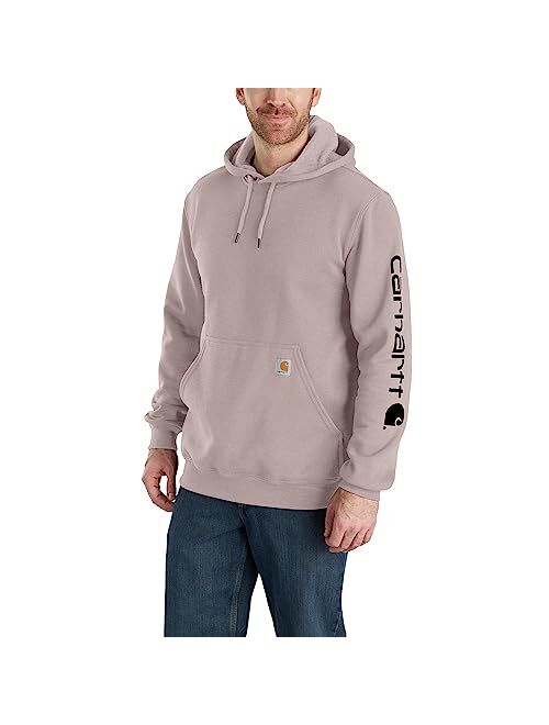 Carhartt mens Loose Fit Midweight Logo Sleeve Graphic Sweatshirt (Big & Tall)