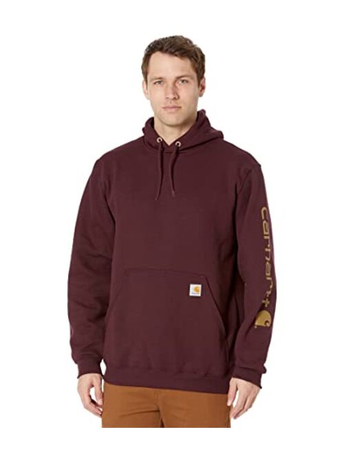 Carhartt mens Loose Fit Midweight Logo Sleeve Graphic Sweatshirt (Big & Tall)