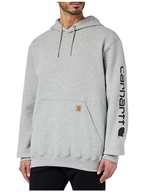 Carhartt mens Loose Fit Midweight Logo Sleeve Graphic Sweatshirt (Big & Tall)